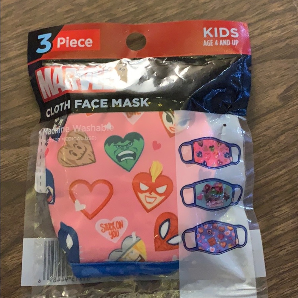 3 Marvel face mask for kids!